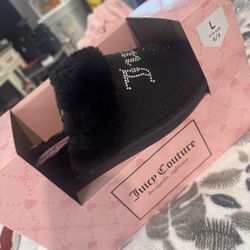 New Juicy Couture Black Slippers