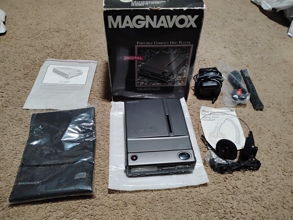 1991 Philips Magnavox Compact Disc CD Player AZ6801