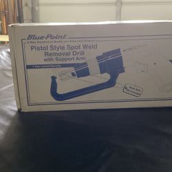 Auto Repair Technician Tools Blue Pistol Style Spot Weld RemovalDrill Snap On At184Spot 1/4