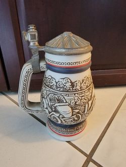 Avon Race Car Beer Stein