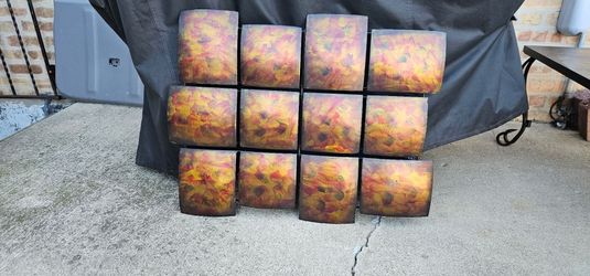 Abstract Multi-Panel Metal Wall Art