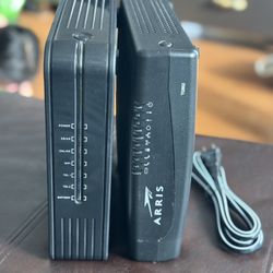 Set of two cable modems