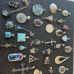 Sterling Silver Pendant/necklace Lot (5-20 Dollars  Each)