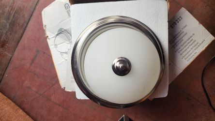 New Brushed Light Fixture In Box