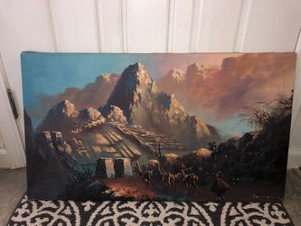 Art canvas of peru .