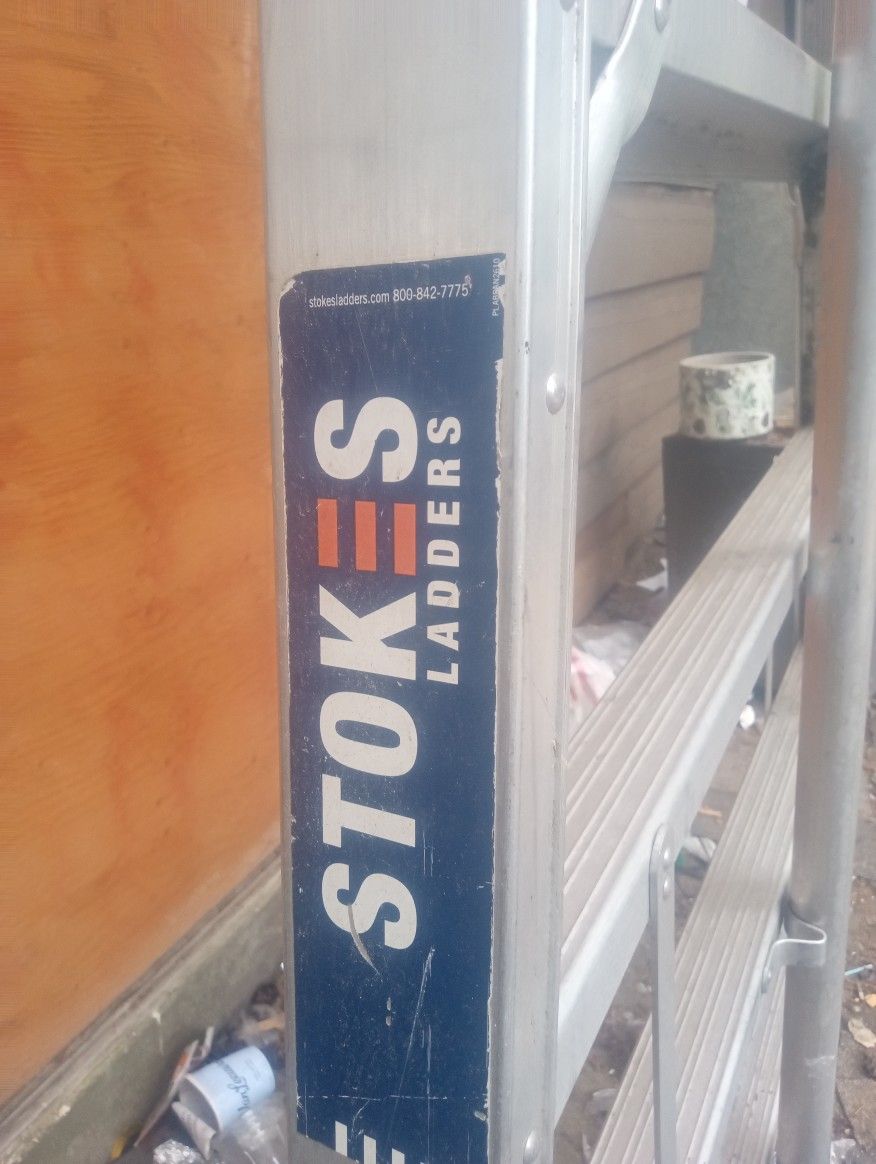 Stokes 14ft Aluminum Orchard Ladder 