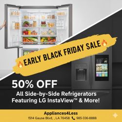 SIDE BY SIDE FRIDGE SALE!!!!