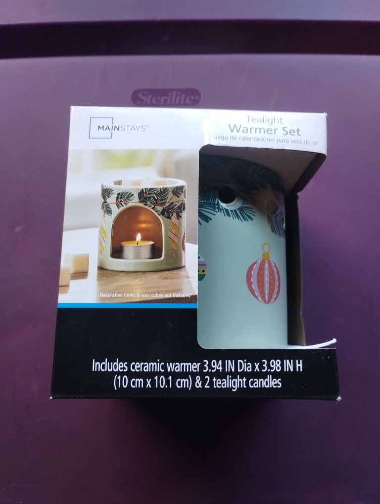 Christmas Ornaments Ceramic Tea Light Warmer Set