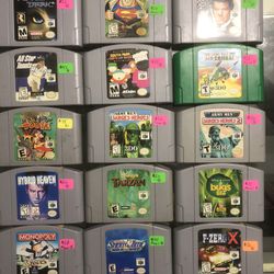 Nintendo 64 Games For Sale Or Trade!!