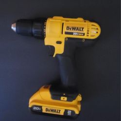DEWALT 20V MAX* Cordless Drill, 1/2-Inch, (with battery )$128 or best offer