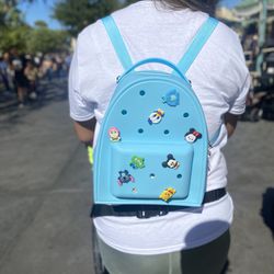 Small Women Kid Toddler Girls Boys Backpack Bag Crossbody Waterproof Silicone Disney Hello Kitty Crocs Clog Jibbitz Travel
