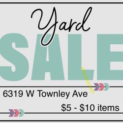 Yard sale 8/22