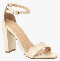 Bella Marie Shirley Women's Strappy Open Toe Block High Heel Sandals