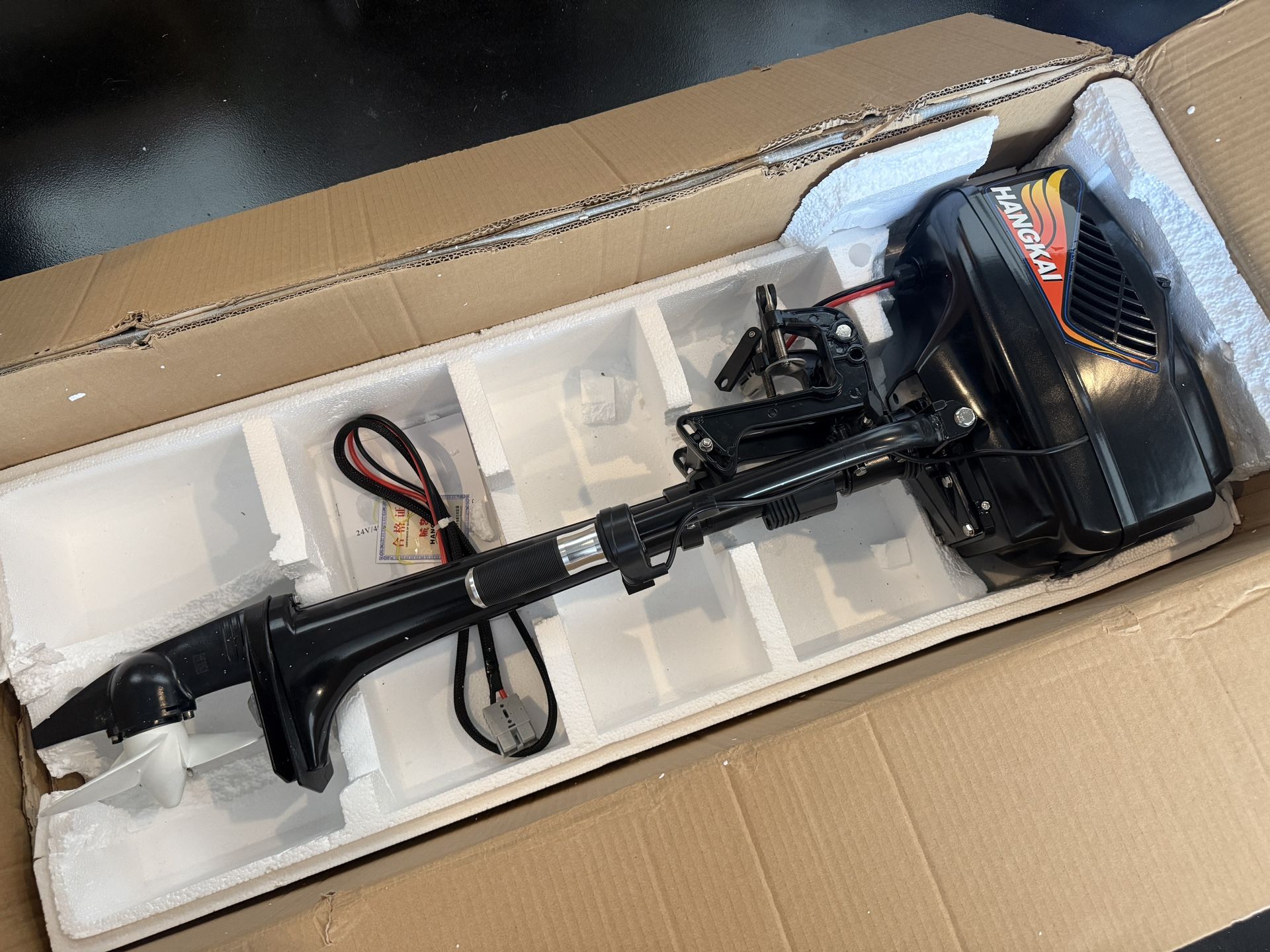 Brand New HANGKAI 24V Electric Outboard / Trolling Motor – Key Start – $375