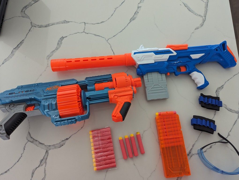 Nerf Gun Set With Accessories 