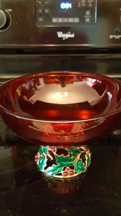 Holiday Footed Serving Bowl
