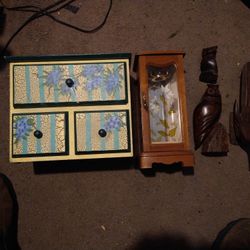 Jewelry Boxes Hardwood Owls & Woodpecker 