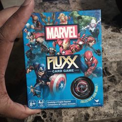 New Marvel FLUXX Card Game with Collector's Coin Inside Hulk Spider Man Iron Man