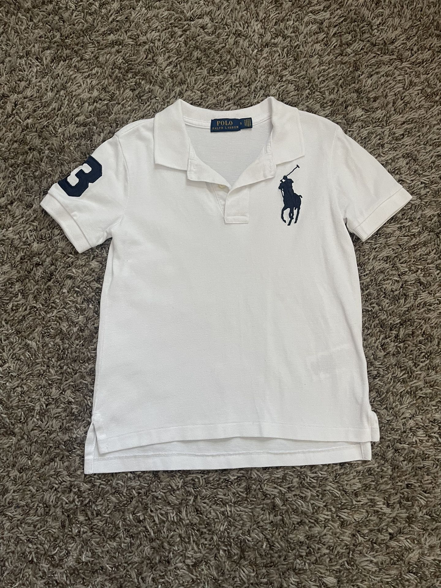 Boys Big Pony Cotton Mesh Polo Shirt