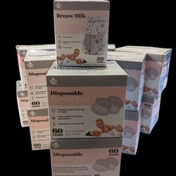 12 Boxes Thera Plus Disposable Nursing Pads 60 Ct & 1 Box Breast Milk Storage Bags 60 Ct