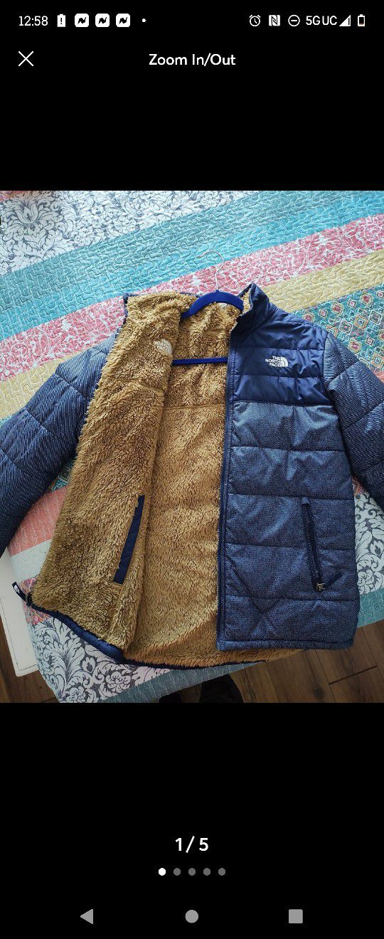 The North Face Kids Jacket Reversible Insulated Waterproof Jacket Size XL ( 14/16 )