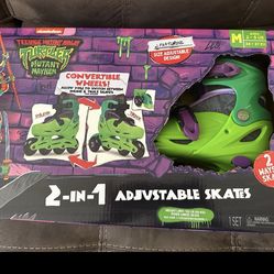 New teenage mutant ninja turtles kids adjustable roller skates