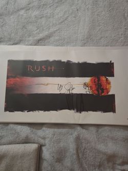 Rush autographed memorabilia