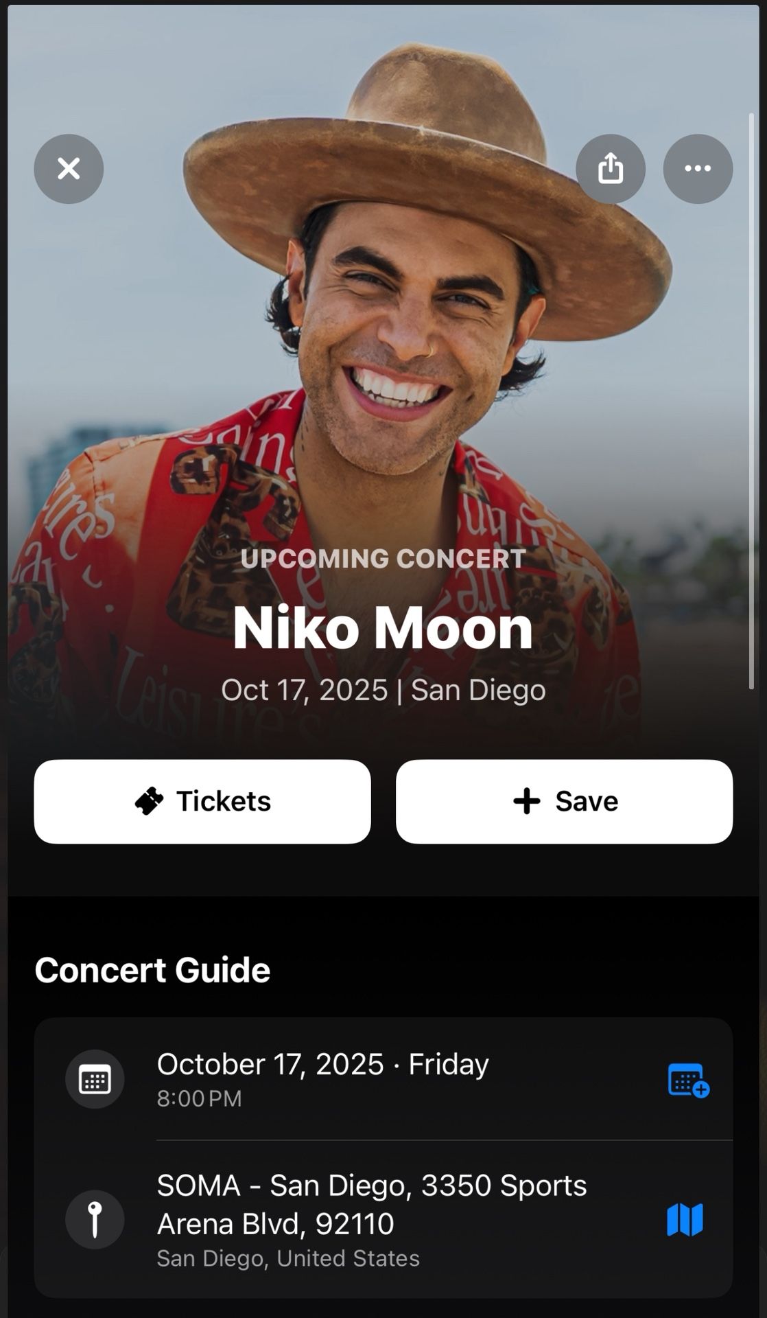 Niko Moon Tickets TONIGHT!!!