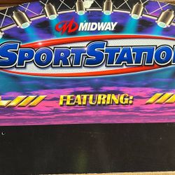 Sports Station Midway Arcade Video game Marquee 