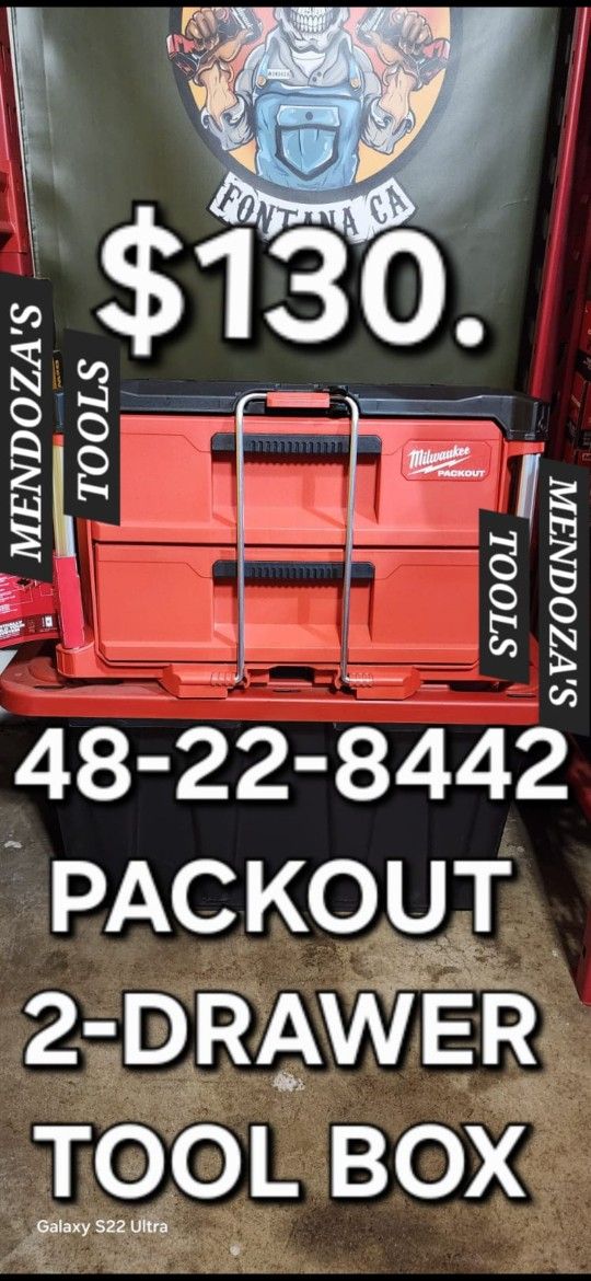 Milwaukee Packout 2-Drawer Tool Box