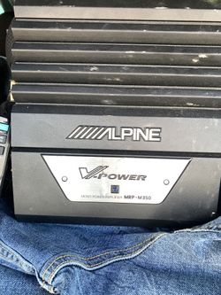 Alpine Stereo And Amp