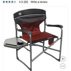 Timber Ridge Heated Director’s Chair with Side Table