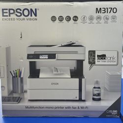 Epson - EcoTank ET-M3170 Wireless Monochrome All-in-One Supertank Printer