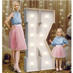 4FT Marquee Light Up Letter "K"
