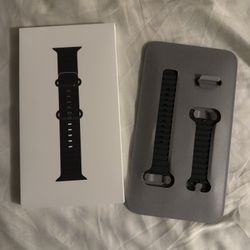 Apple 49mm Black Ocean Band - Natural Titanium Finish