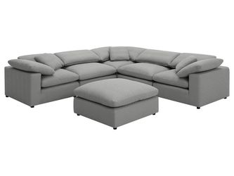 Raleigh Grey Boucle Modular Cloud Sectional Sofa Units - Create your own Style