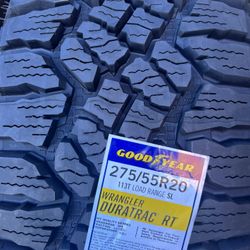 275 55 20 Goodyear wrangler duratrac RT