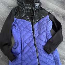 Women’s -Michael Kors Blue Long Coat Size Small 