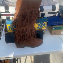 Western Fringe Boots 