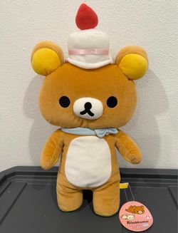 Authentic SanX Rilakkuma Cake Hat XL Plush RARE