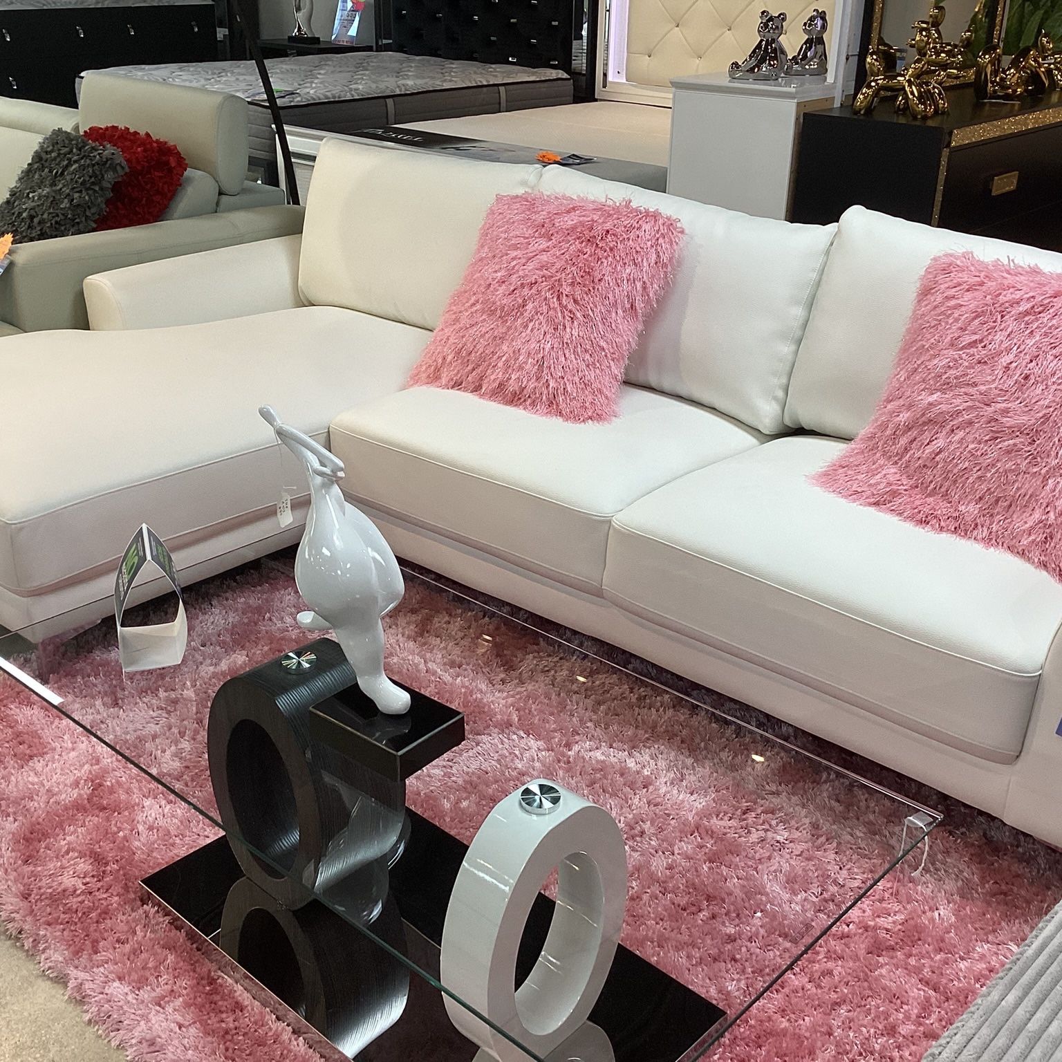 Beautiful Sofa Sectional L On Sale Now For $799 Available In Black Gray And White Color 