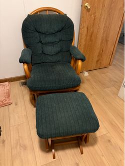 Glider Rocker Chair with Gliding Ottoman