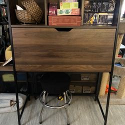 Brown secretary style desk From Target