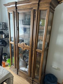 Solid Wood China Cabinet