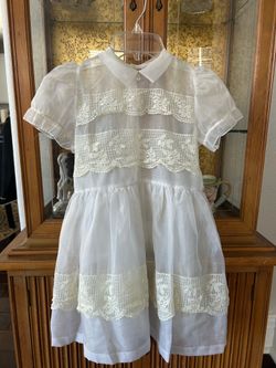 vintage 1960s first communion dress