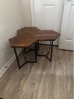 Mango Wood Nesting Tables (3) Brand New!