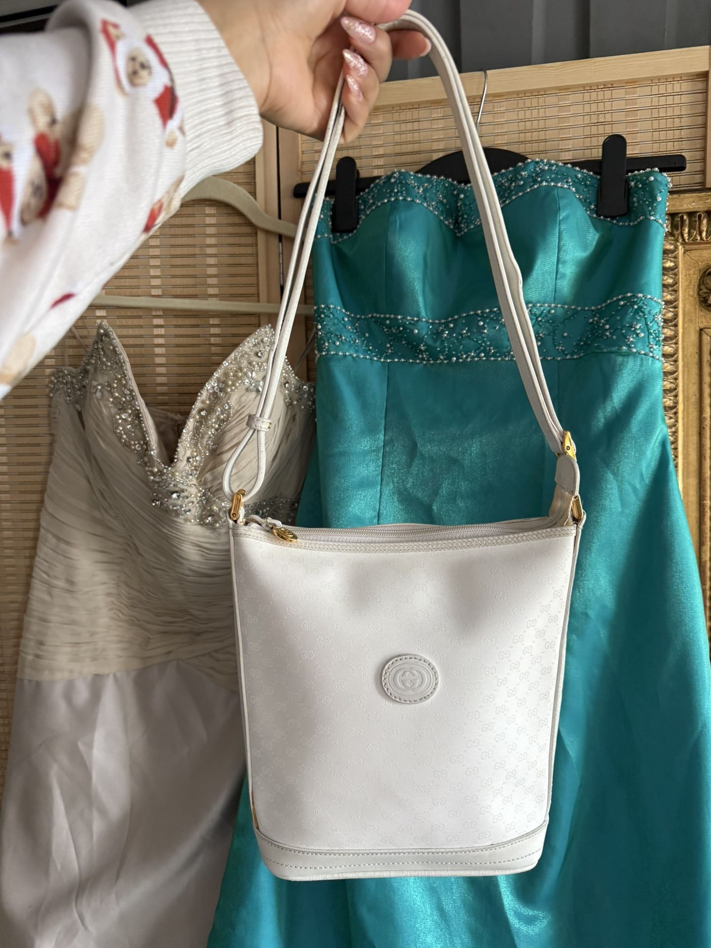 Vintage White Gucci Bag