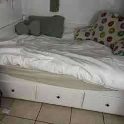 Twin IKEA Bed With Bottom Drawers 