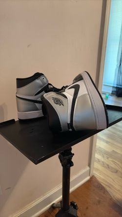 Air Jordan one retro high OG black silver toe Two Pair  size 9, And 10