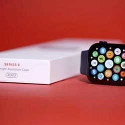 NEW APPLE WATCH 8 45mm CELLULAR + GPS + WARRANTY + USB CHARGER C
